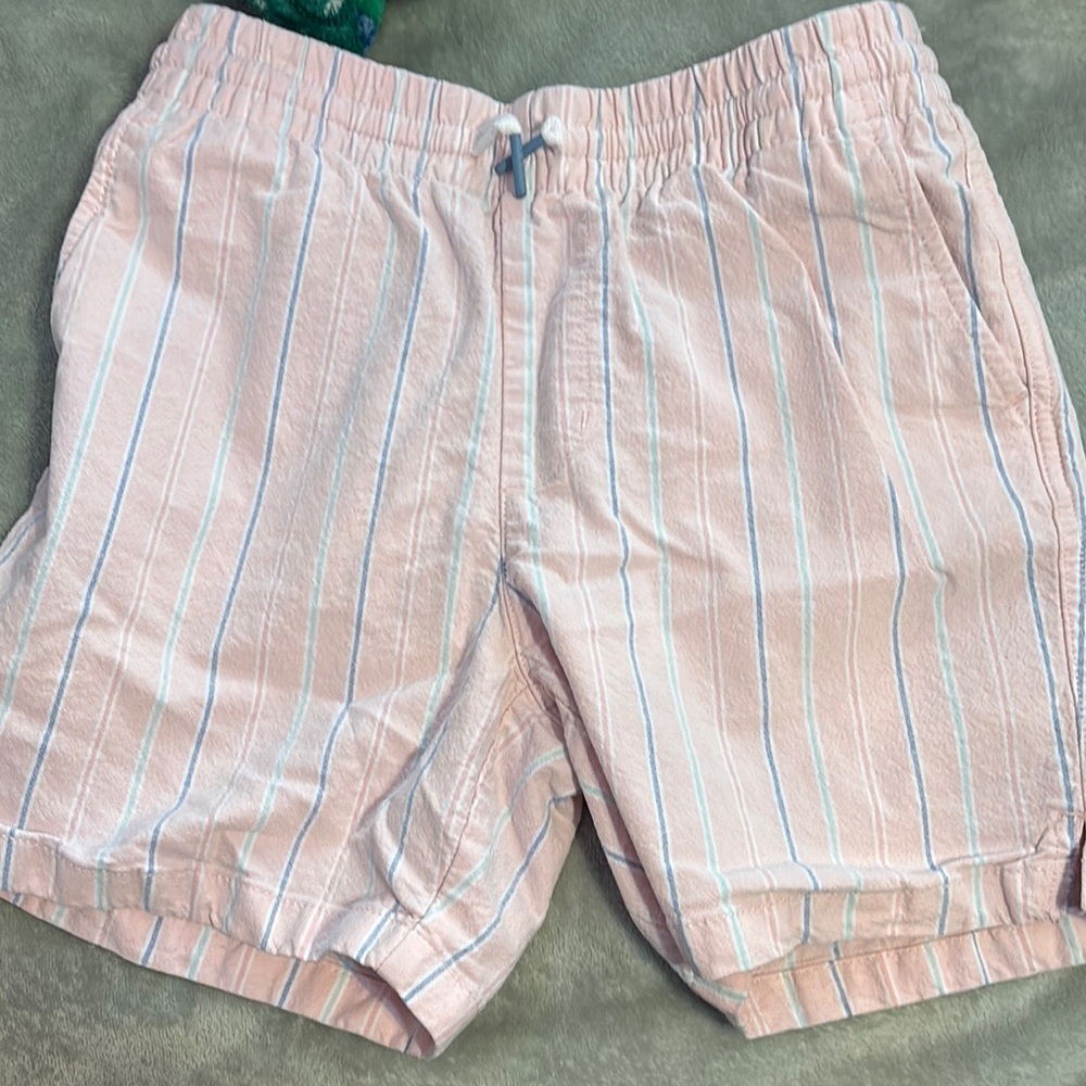 Boys Pink Striped Shorts